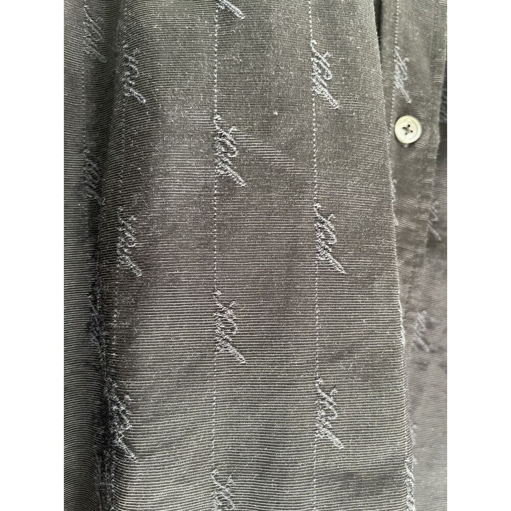 Black kith button up longsleeve shirt